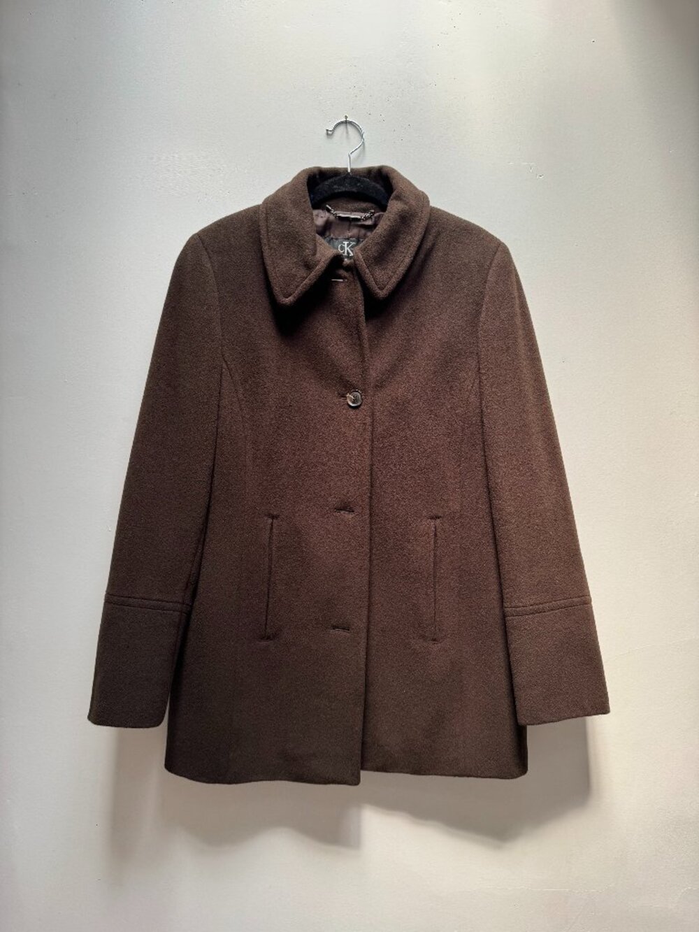 Calvin Klein Soft Green-Brown Winter Coat/Jacket